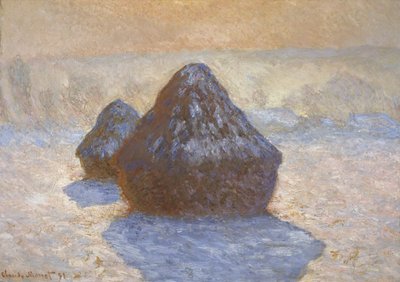 Heuhaufen- Schneeeffekt von Claude Monet